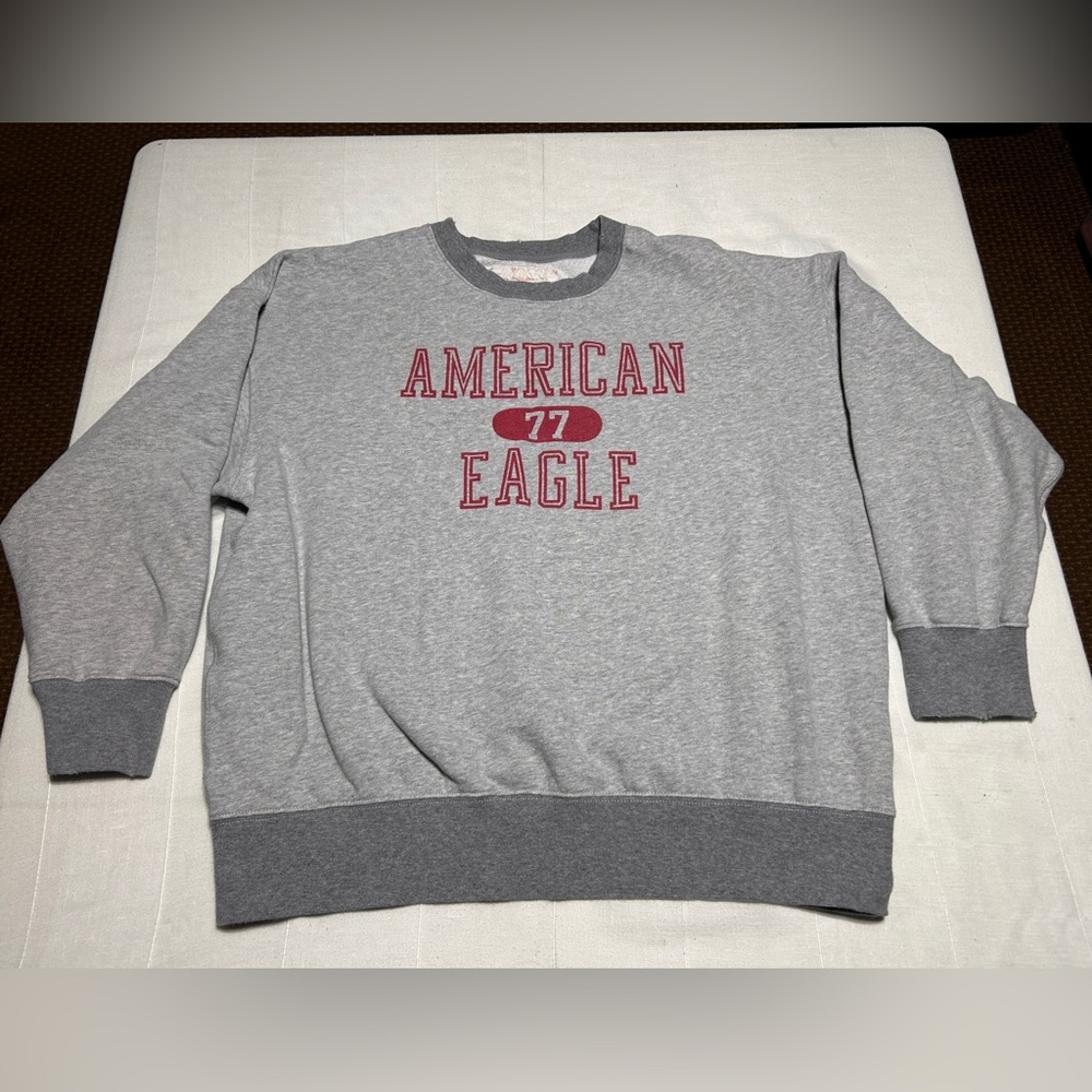 American Eagle Outfitters Gray Crewneck Sweater